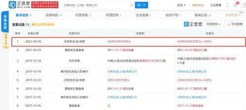 哔哩哔哩关联公司注册资本大幅提升至4亿美元，强化信息技术领域布局